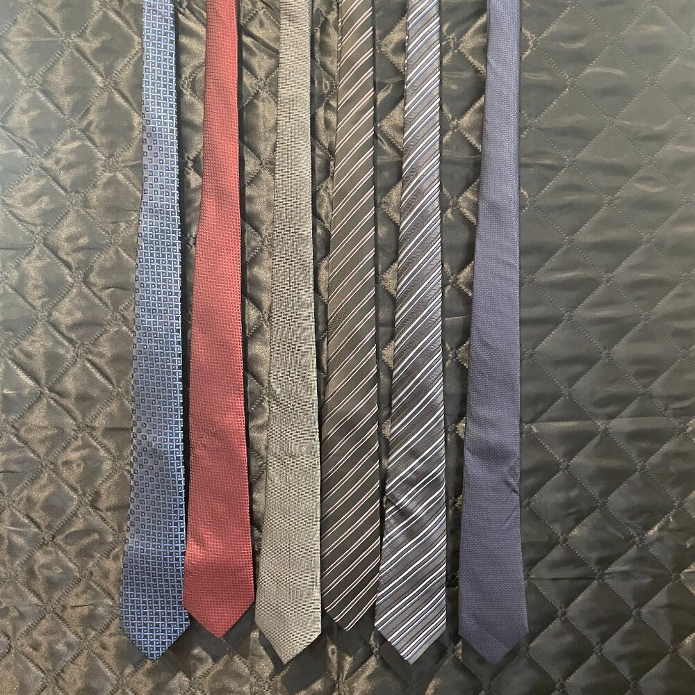 Men’s Neck Tie Lot – 6 Ties – Classic & Professional Styles/ SOLD TOGETHER!!